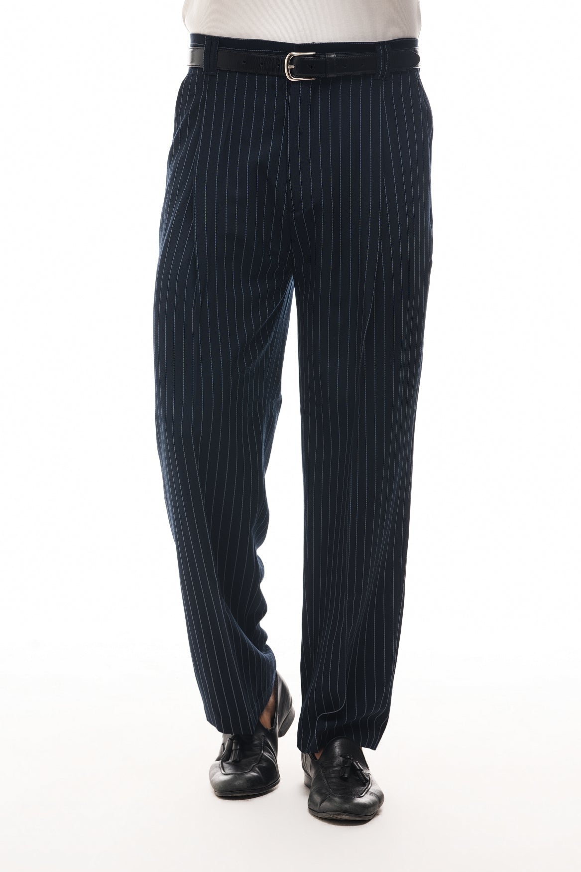 Bruno Valls - PELAYO - Pantalón baggy de raya diplomática - imagen 17