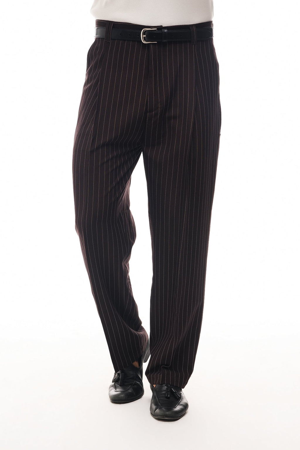 Bruno Valls - PELAYO - Pantalón baggy de raya diplomática - imagen 7