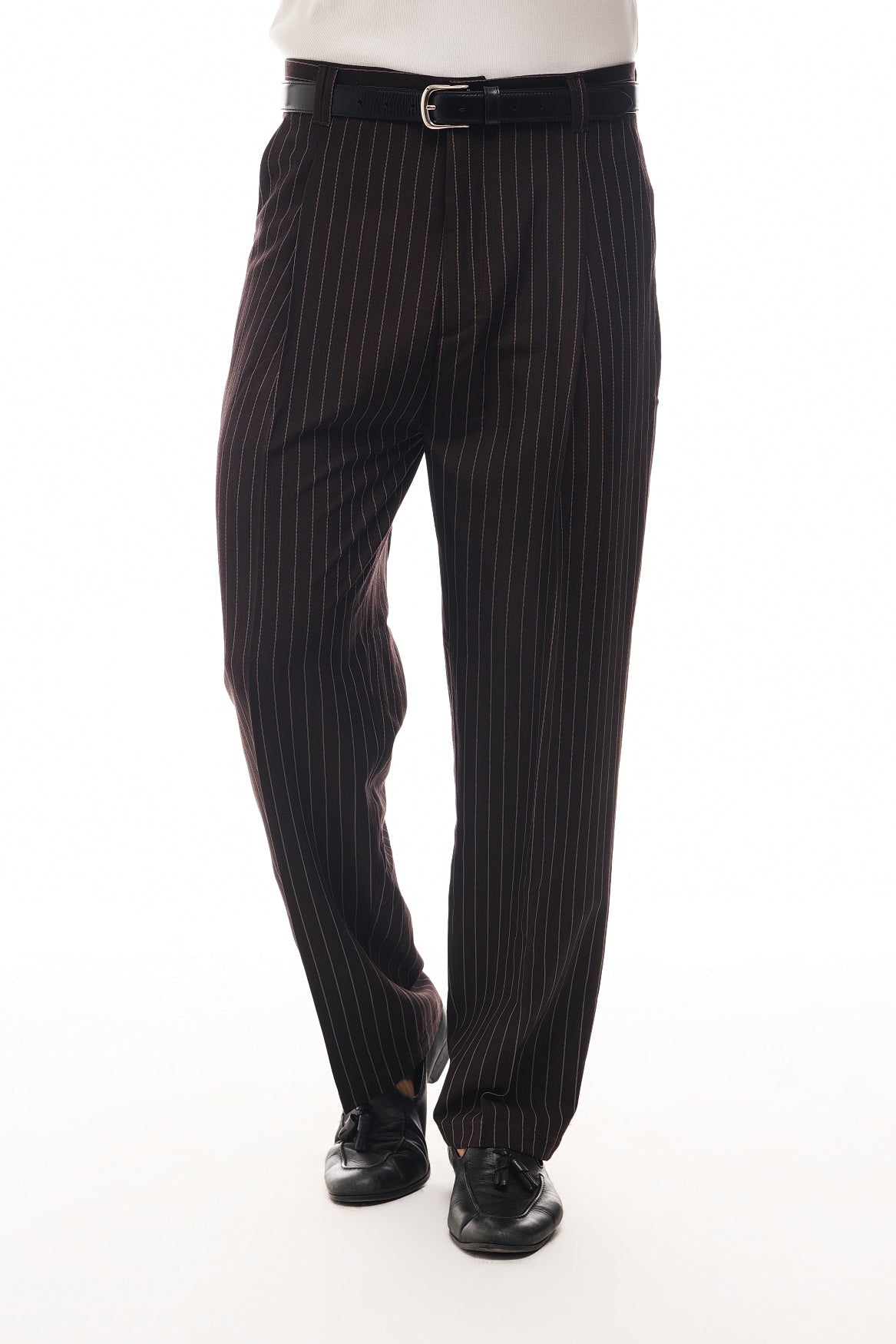 Bruno Valls - PELAYO - Pantalón baggy de raya diplomática - imagen 7