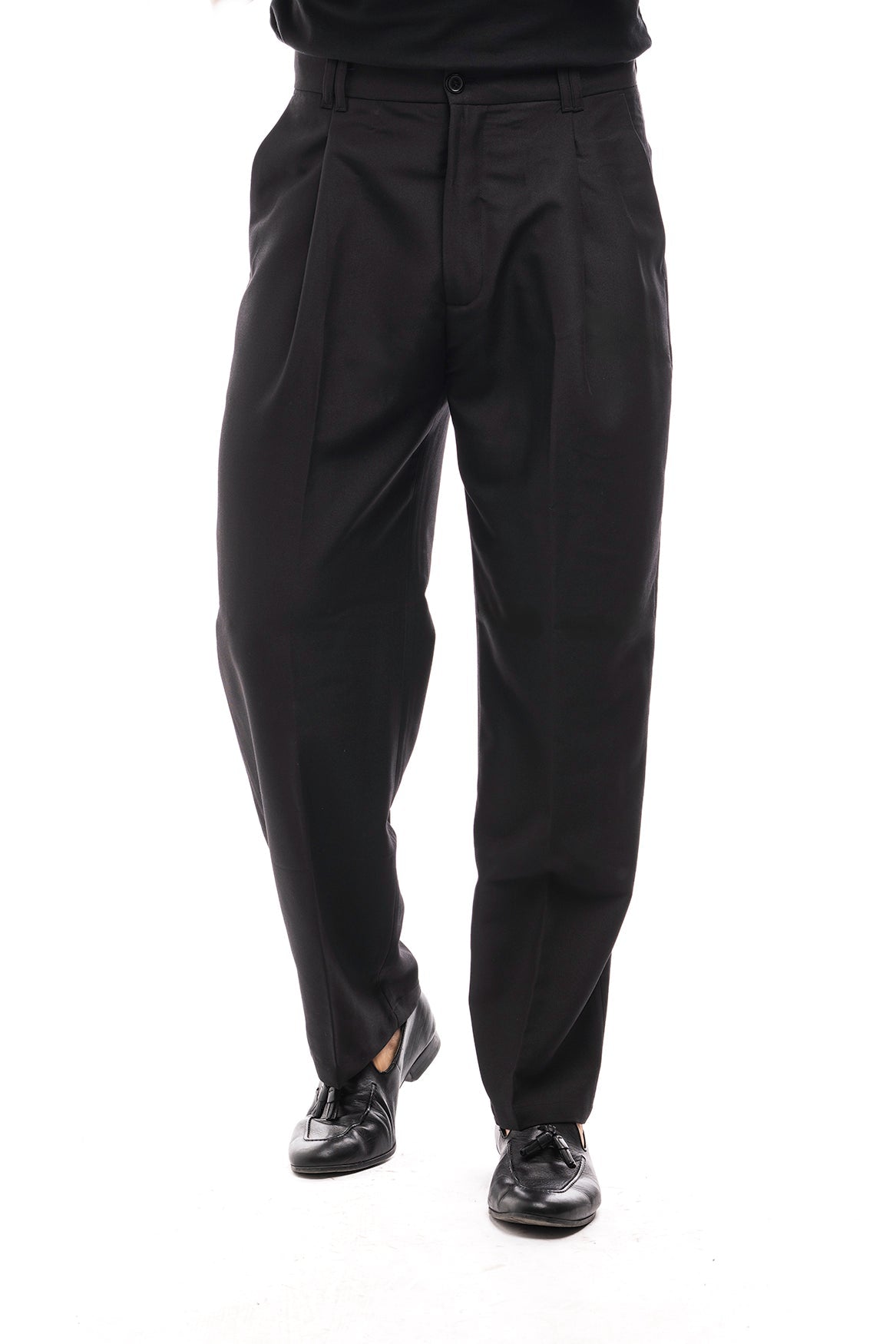 Bruno Valls - DAVID - Pantalón baggy en color negro - imagen 1