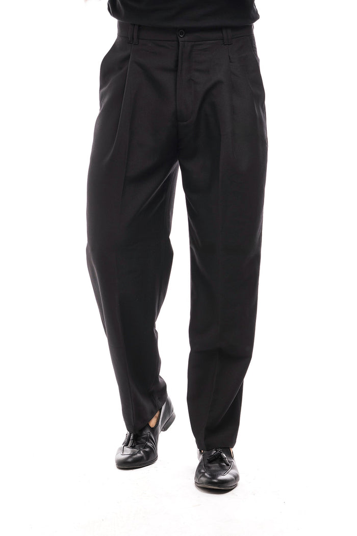 Bruno Valls - DAVID - Pantalón baggy en color negro - imagen 1