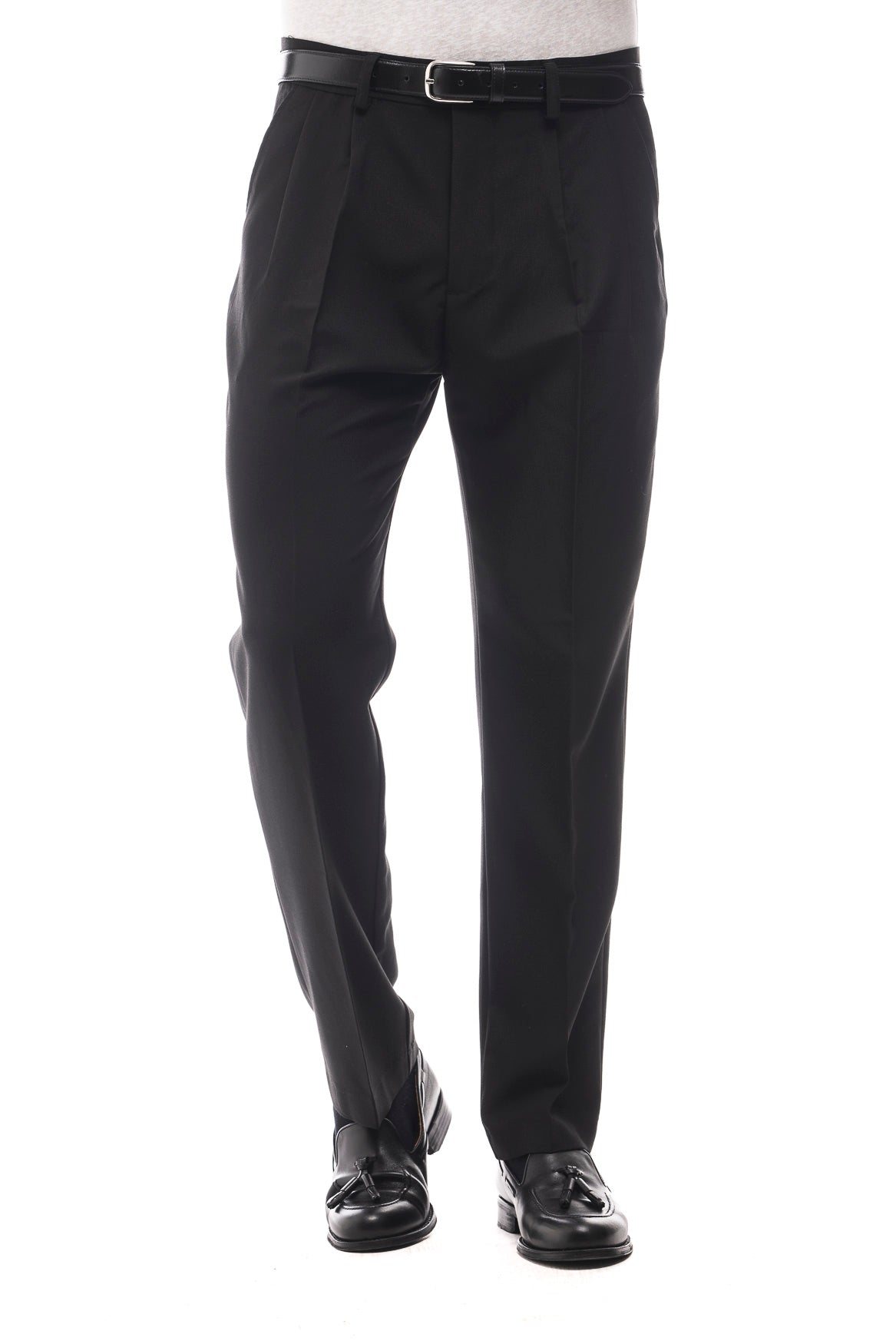 Bruno Valls - JAIME - Pantalón chino de pinzas en color negro - imagen 3