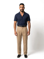 ADRIÁN camisa de manga corta azul marino – look completo – Bruno Valls
