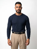 ALBERTO jersey de punto azul marino – vista frontal – Bruno Valls