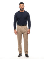 ALBERTO jersey de punto azul marino – look completo – Bruno Valls