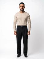 ALBERTO jersey de punto beige – look completo – Bruno Valls