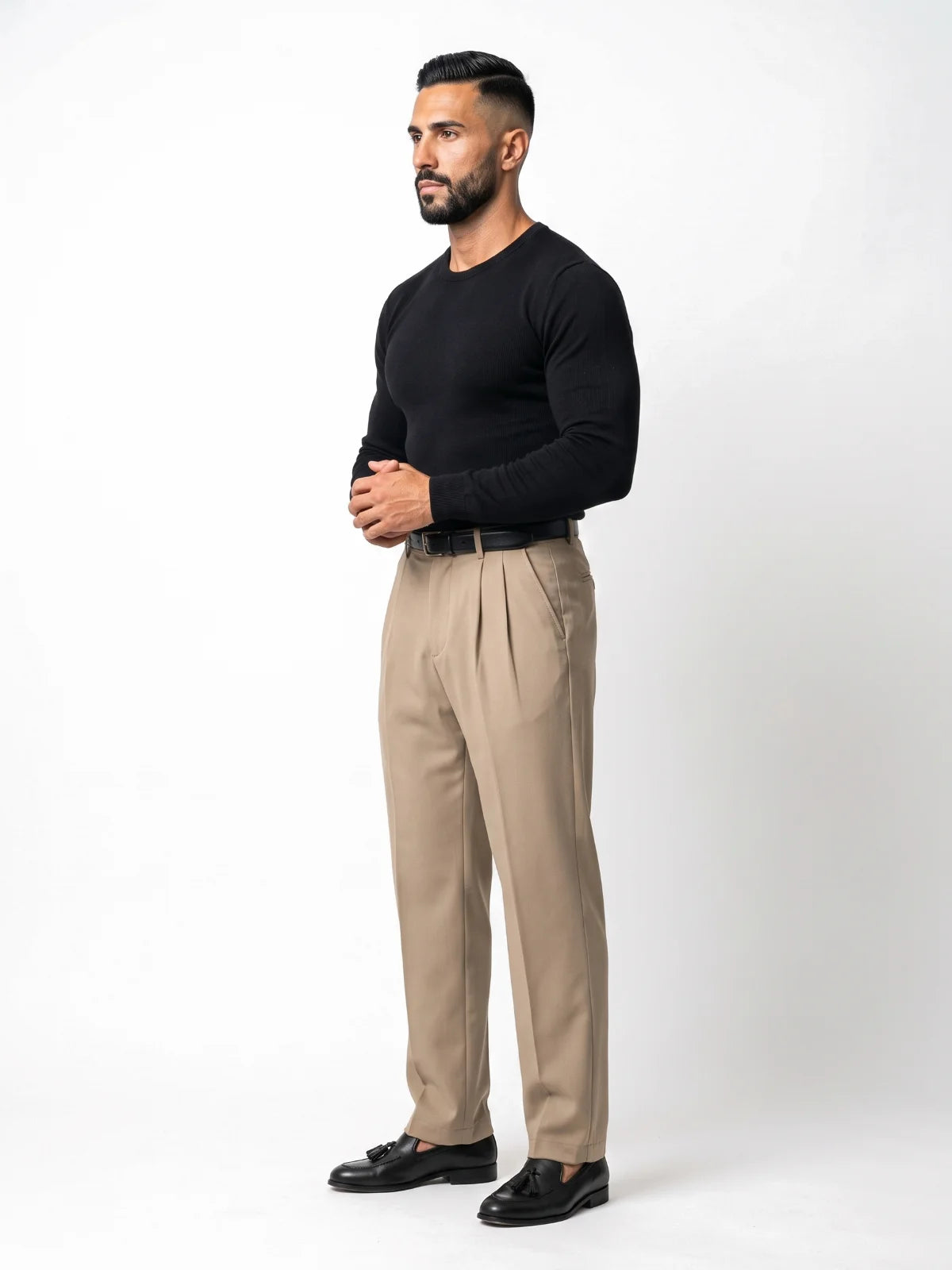 ALBERTO jersey de punto negro – vista lateral – Bruno Valls