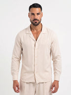 Bruno Valls - ALEJANDRO conjunto de lino beige - imagen 2