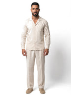 Bruno Valls - ALEJANDRO conjunto de lino beige - imagen 10