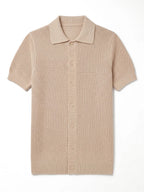 ÁLVARO polo de crochet beige – prenda sola – Bruno Valls