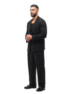 Bruno Valls - americana entallada negra - vista look
