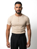 Bruno Valls - DANIEL Camiseta henley canalé - imagen 6