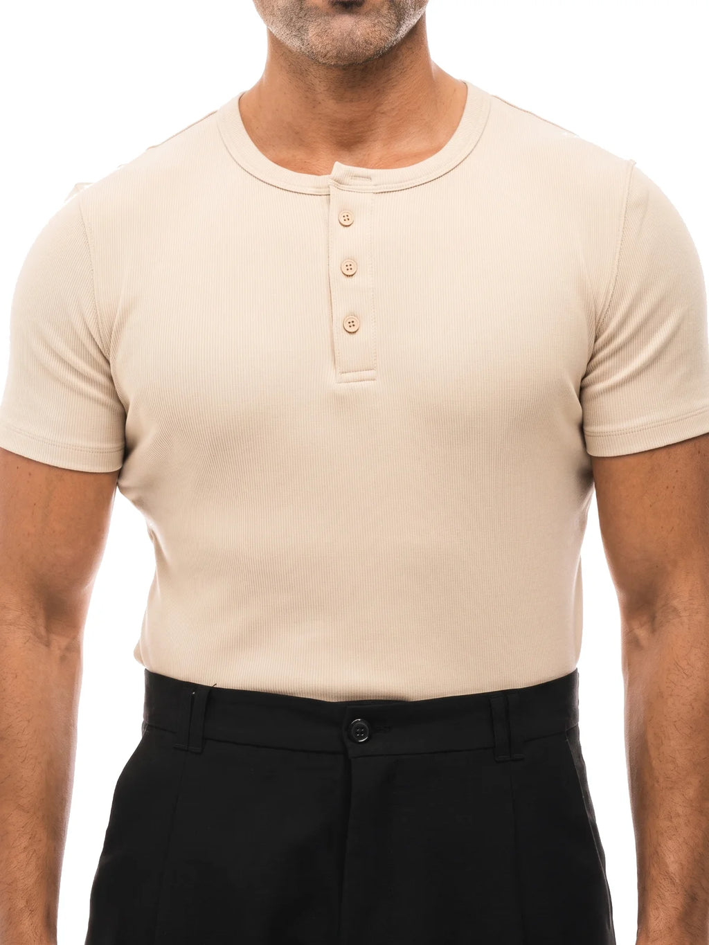 Bruno Valls - DANIEL Camiseta henley canalé - imagen 10