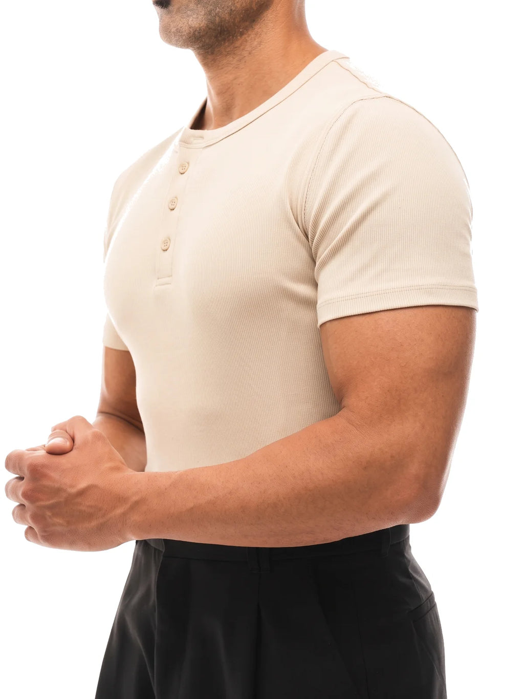 Bruno Valls - DANIEL Camiseta henley canalé - imagen 11