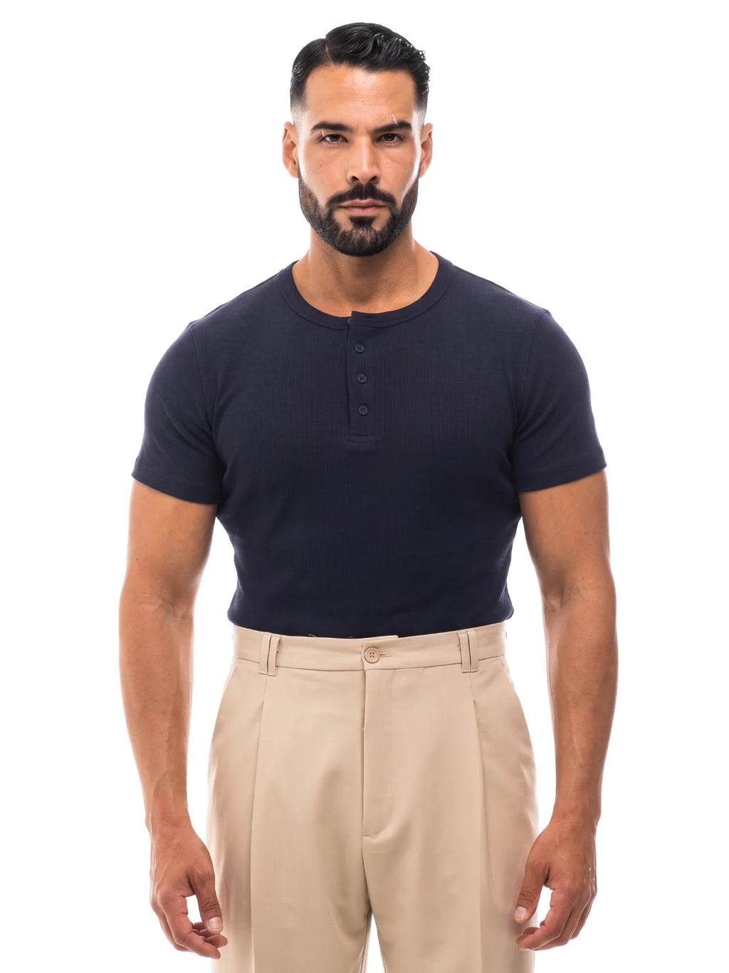 Bruno Valls - DANIEL Camiseta henley canalé - imagen 13
