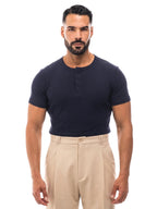 Bruno Valls - DANIEL Camiseta henley canalé - imagen 13