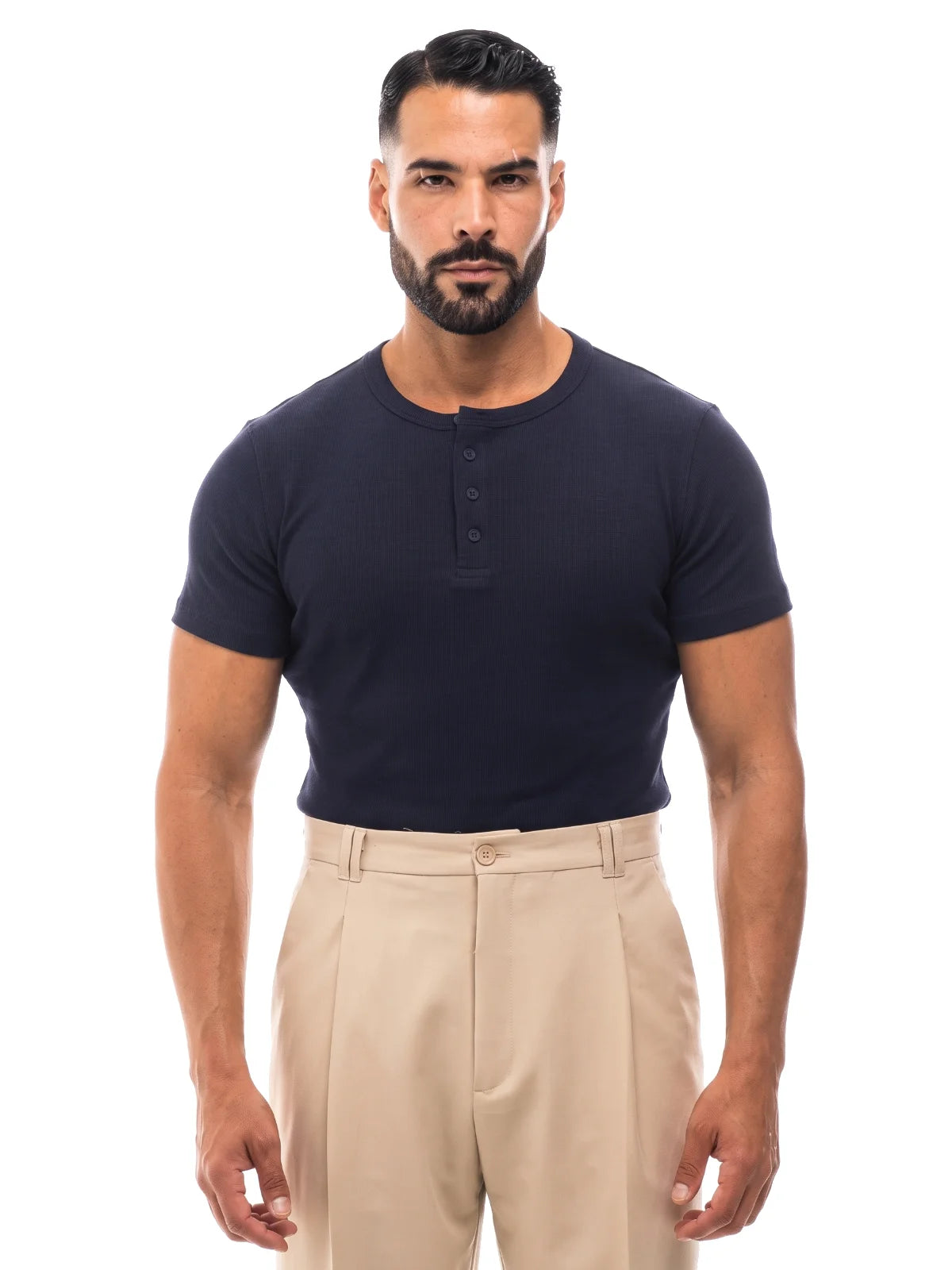 Bruno Valls - DANIEL Camiseta henley canalé - imagen 13