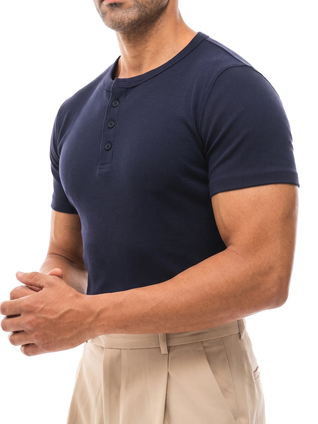 Bruno Valls - DANIEL Camiseta henley canalé - imagen 16
