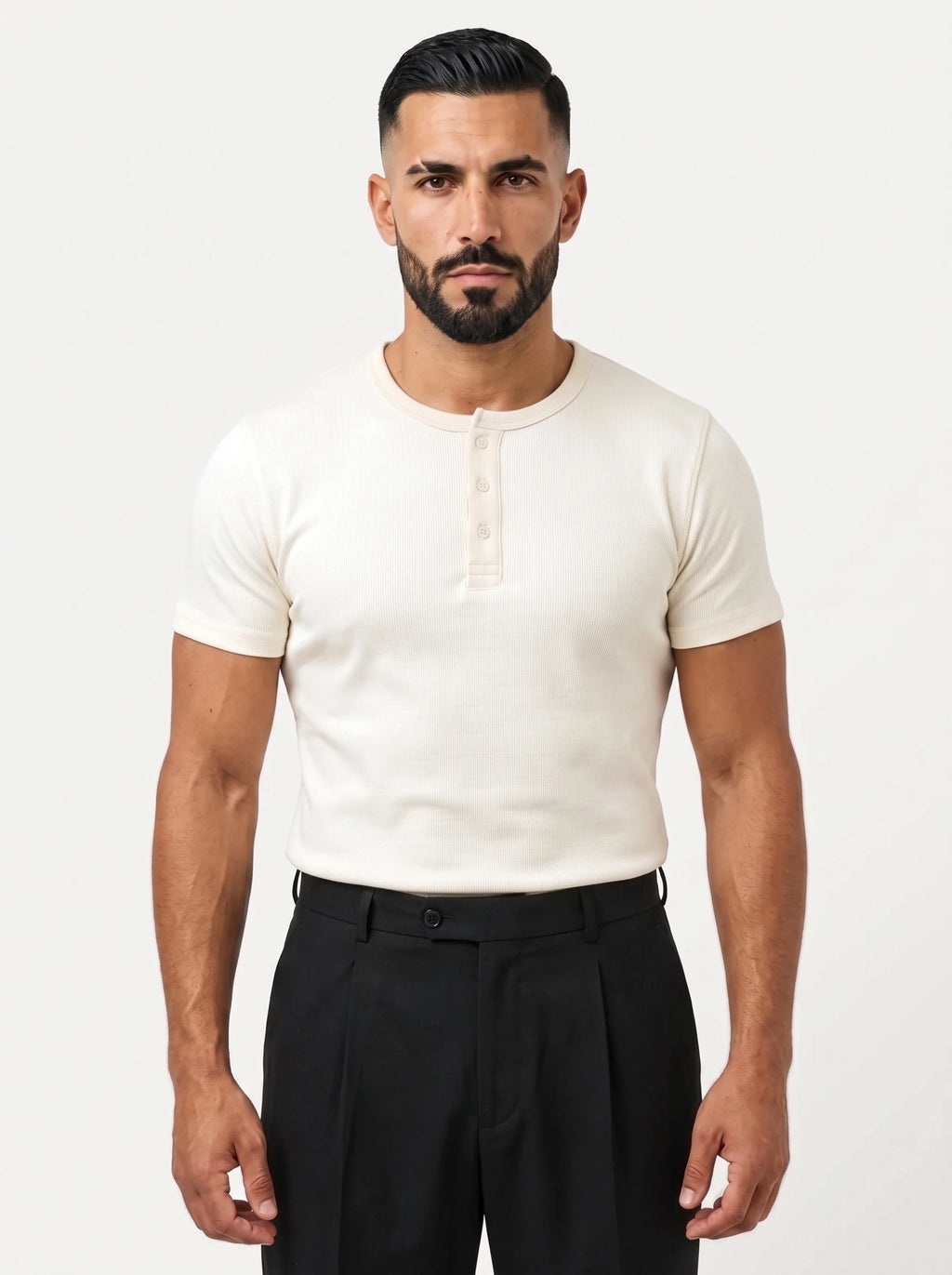 Bruno Valls - DANIEL Camiseta henley canalé - imagen 19