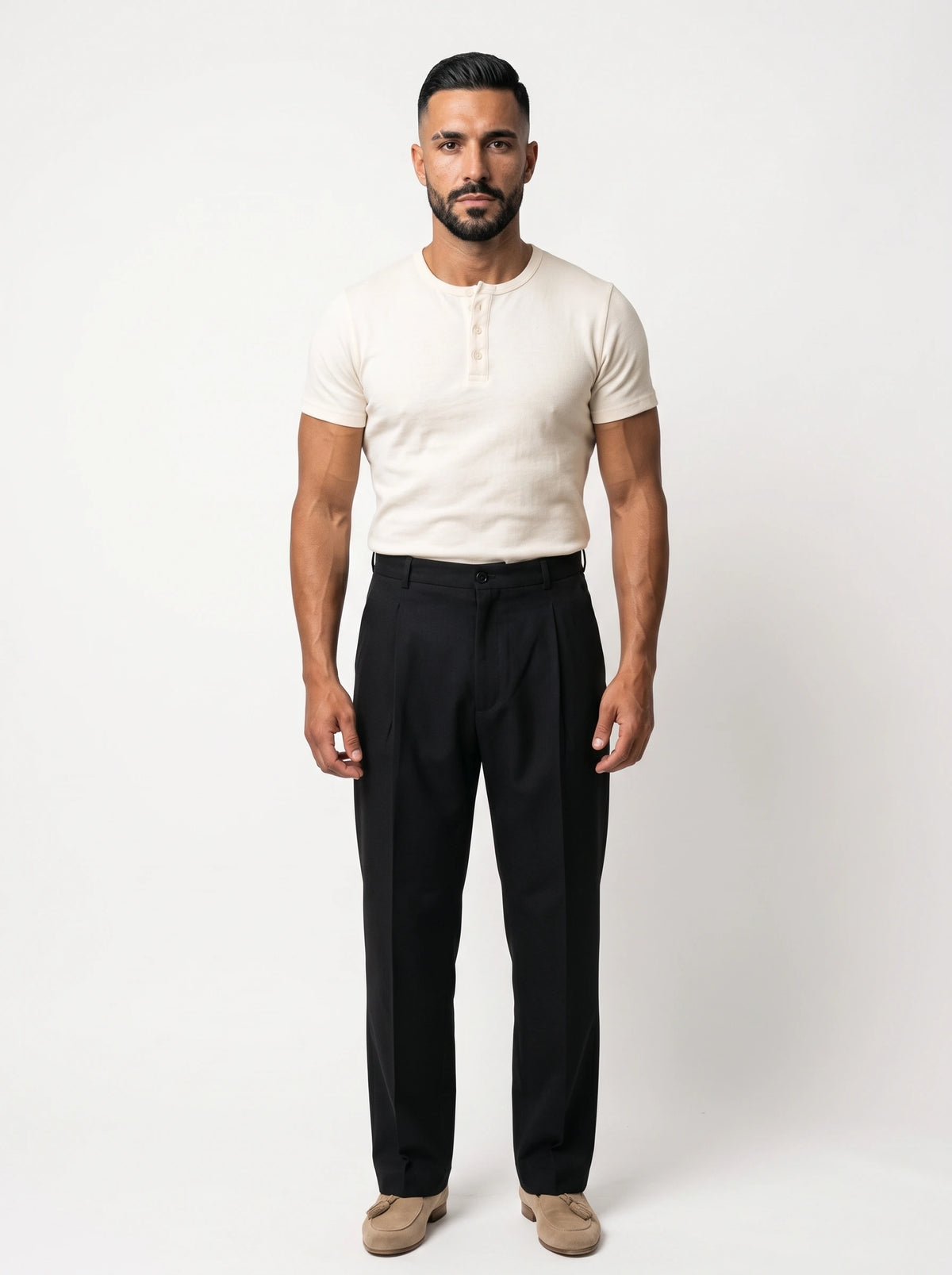 Bruno Valls - DANIEL Camiseta henley canalé - imagen 20