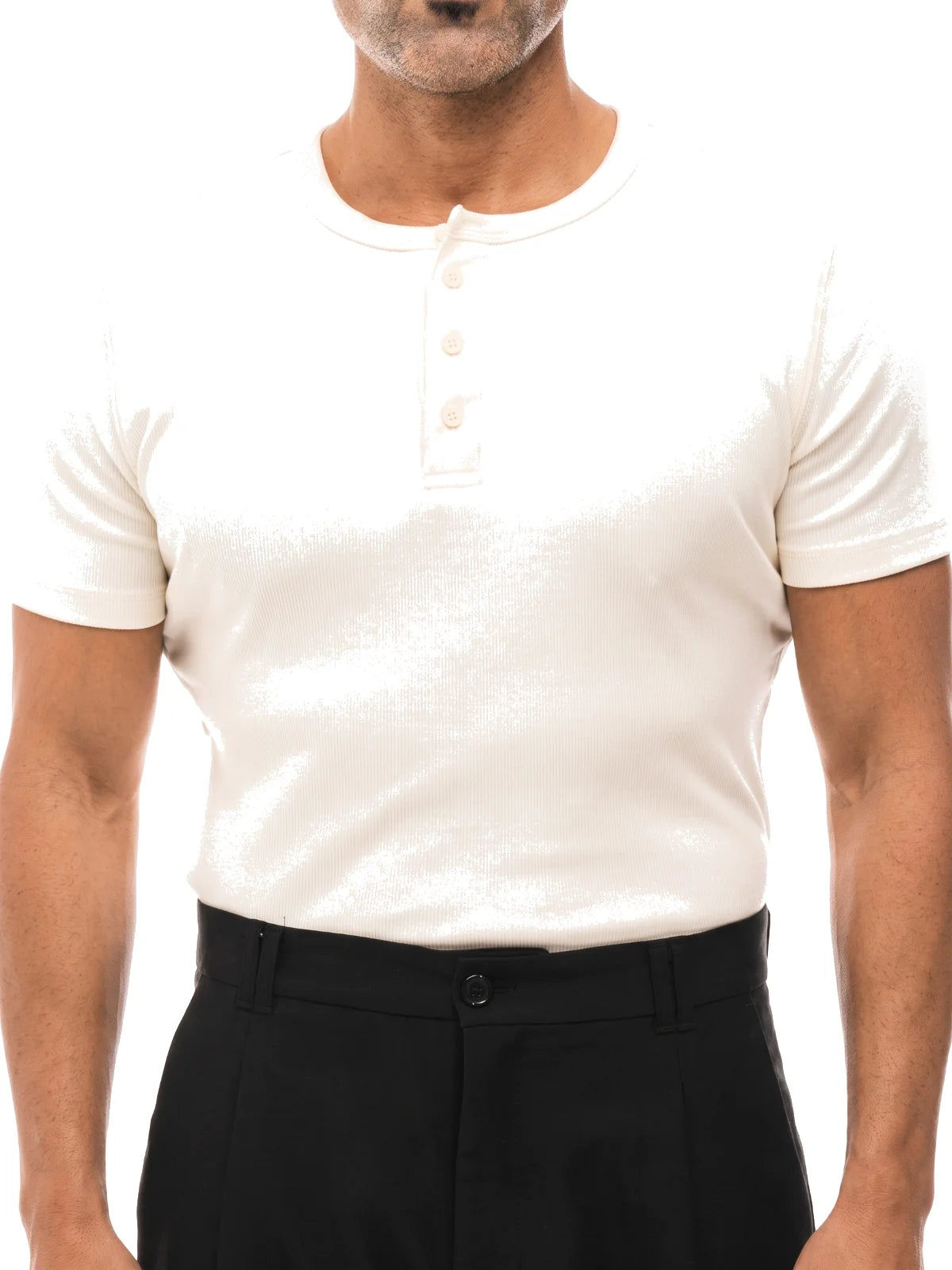 Bruno Valls - DANIEL Camiseta henley canalé - imagen 23