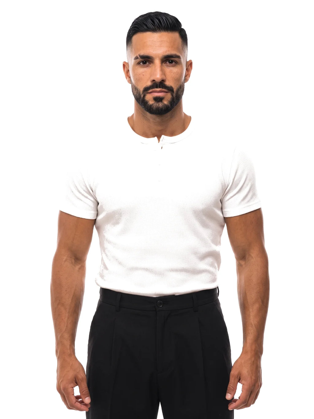Bruno Valls - DANIEL Camiseta henley canalé - imagen 25