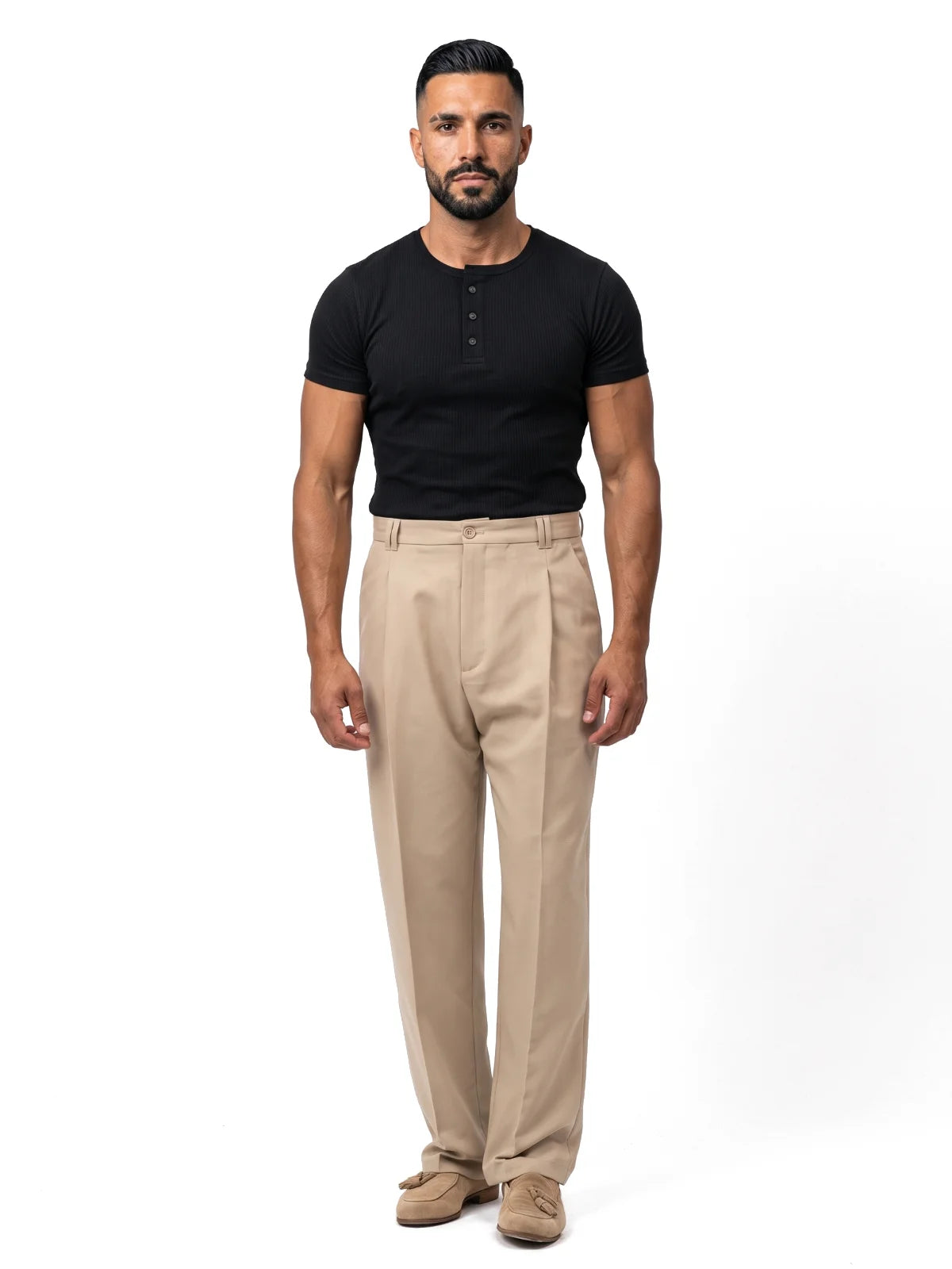 Bruno Valls - DANIEL Camiseta henley canalé - imagen 32