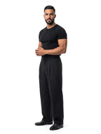 DAVID pantalón baggy negro – look completo – Bruno Valls