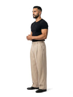 DAVID pantalón baggy beige – look completo – Bruno Valls