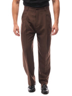 DAVID pantalón baggy marrón – detalle – Bruno Valls