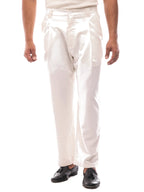 DAVID pantalón baggy blanco roto – detalle – Bruno Valls