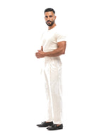 DAVID pantalón baggy blanco roto – look completo – Bruno Valls