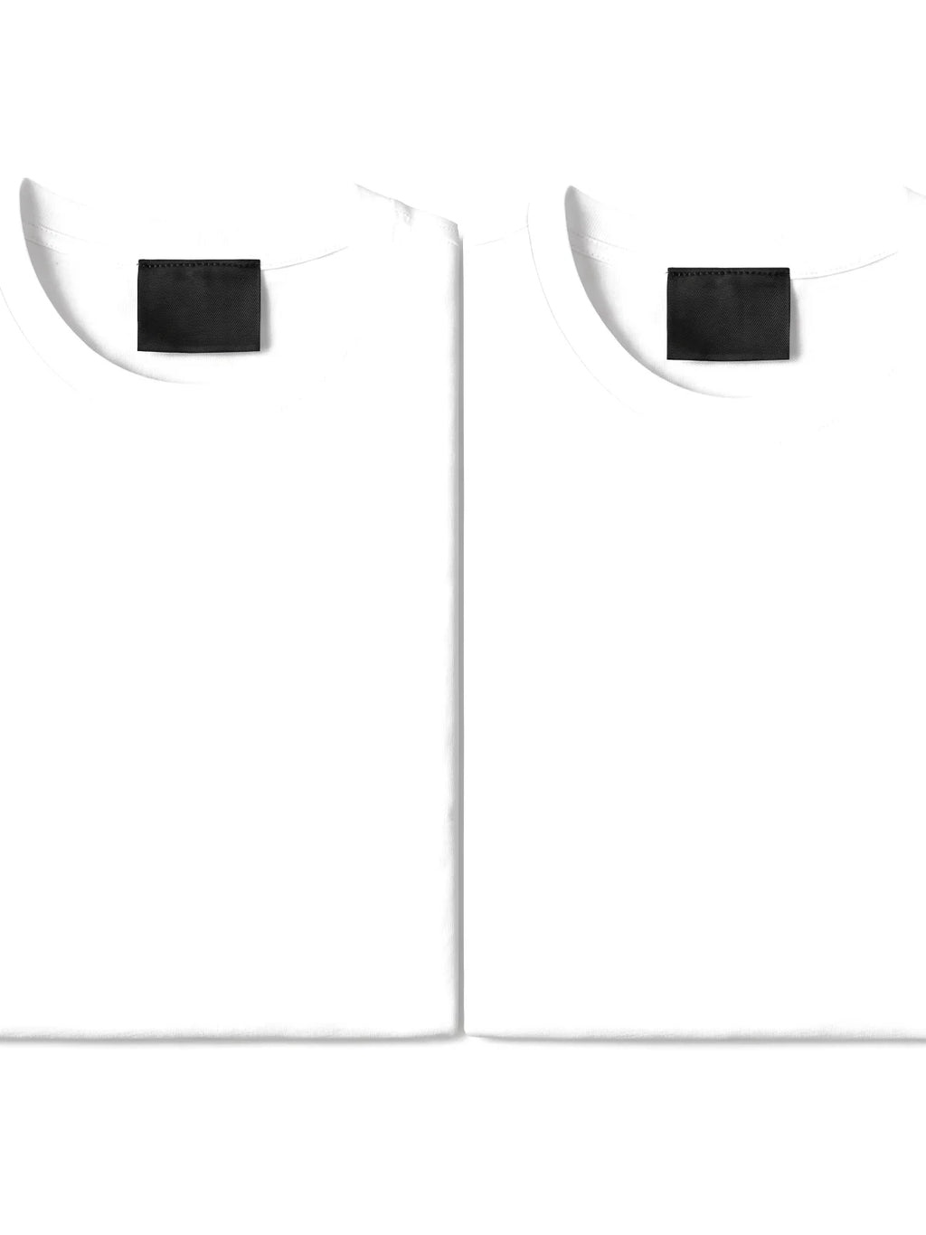 DIEGO pack de 2 camisetas blancas – las dos camisetas extendidas – Bruno Valls