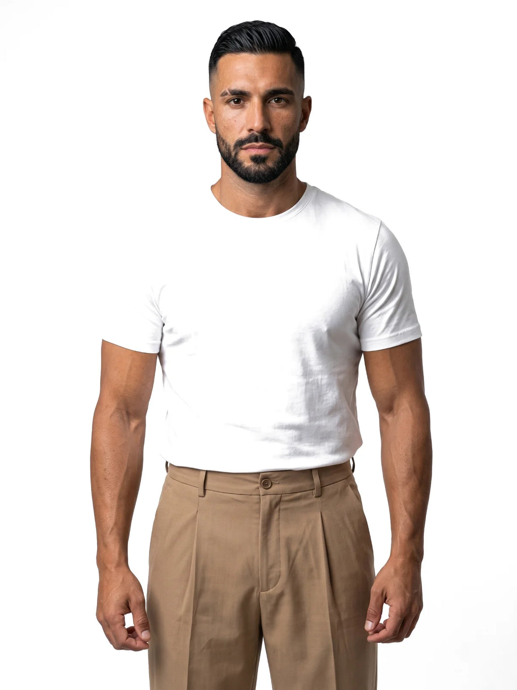 DIEGO pack de 2 camisetas blancas – vista frontal – Bruno Valls