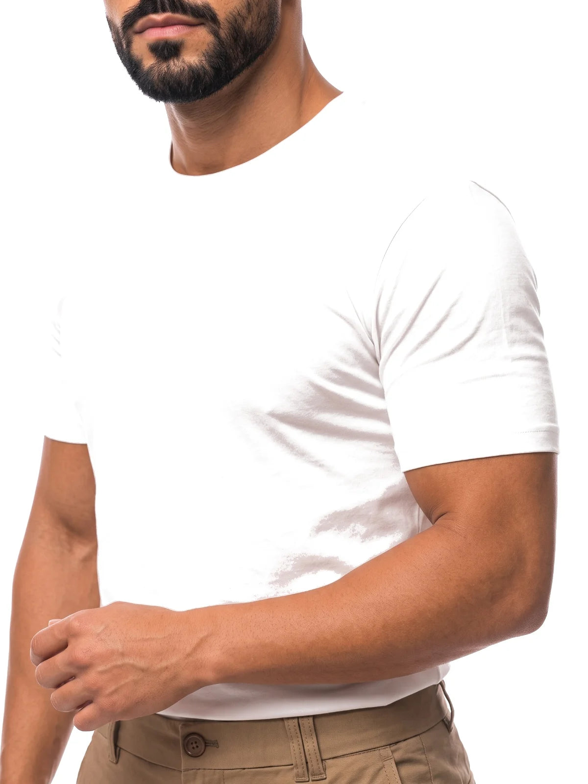 DIEGO pack de 2 camisetas blancas – detalle – Bruno Valls