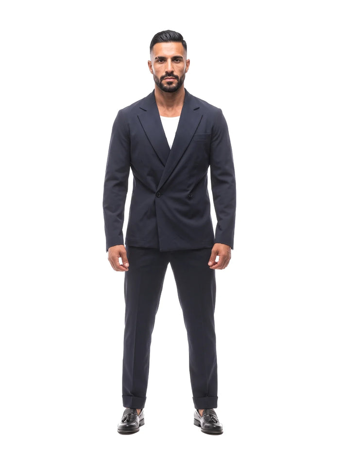 Bruno Valls - traje slim azul marino - vista frontal