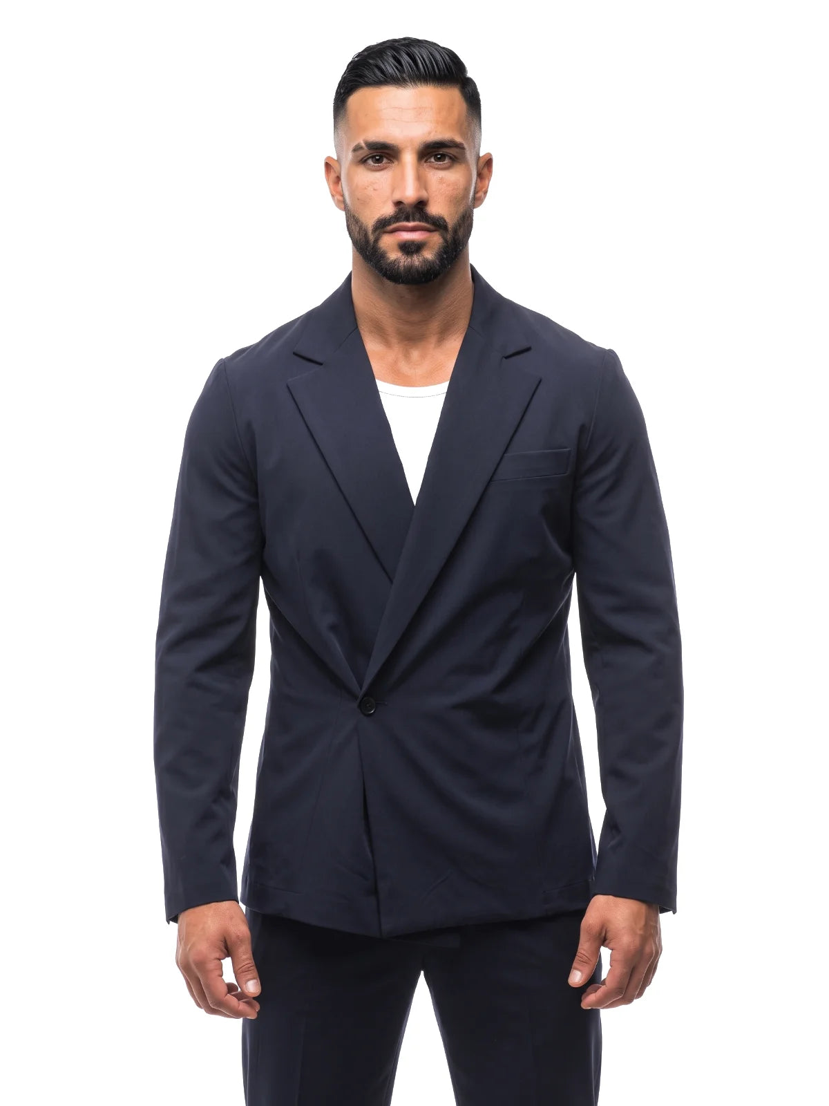 Bruno Valls - traje slim azul marino - vista frontal