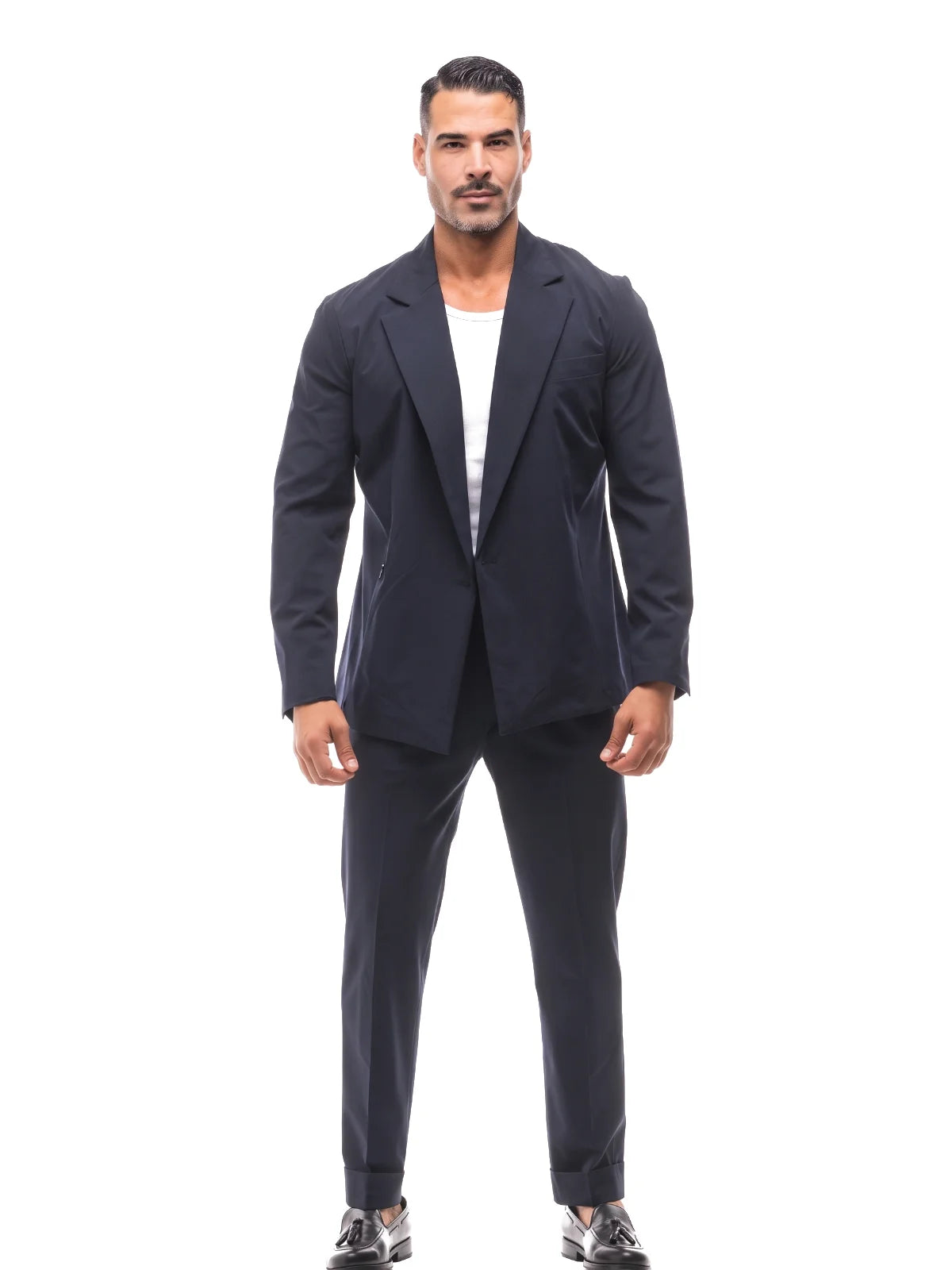 Bruno Valls - traje slim azul marino - vista frontal