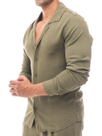 Bruno Valls - GONZALO Conjunto de lino verde - imagen 5