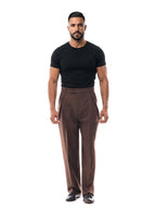 HUGO pantalón de doble pinza marrón – look completo – Bruno Valls