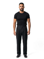HUGO pantalón de doble pinza negro – look completo – Bruno Valls