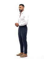 JULIÁN camisa de vestir slim blanca – vista lateral – Bruno Valls