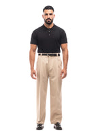 MANUEL polo de punto manga corta negro – look completo – Bruno Valls