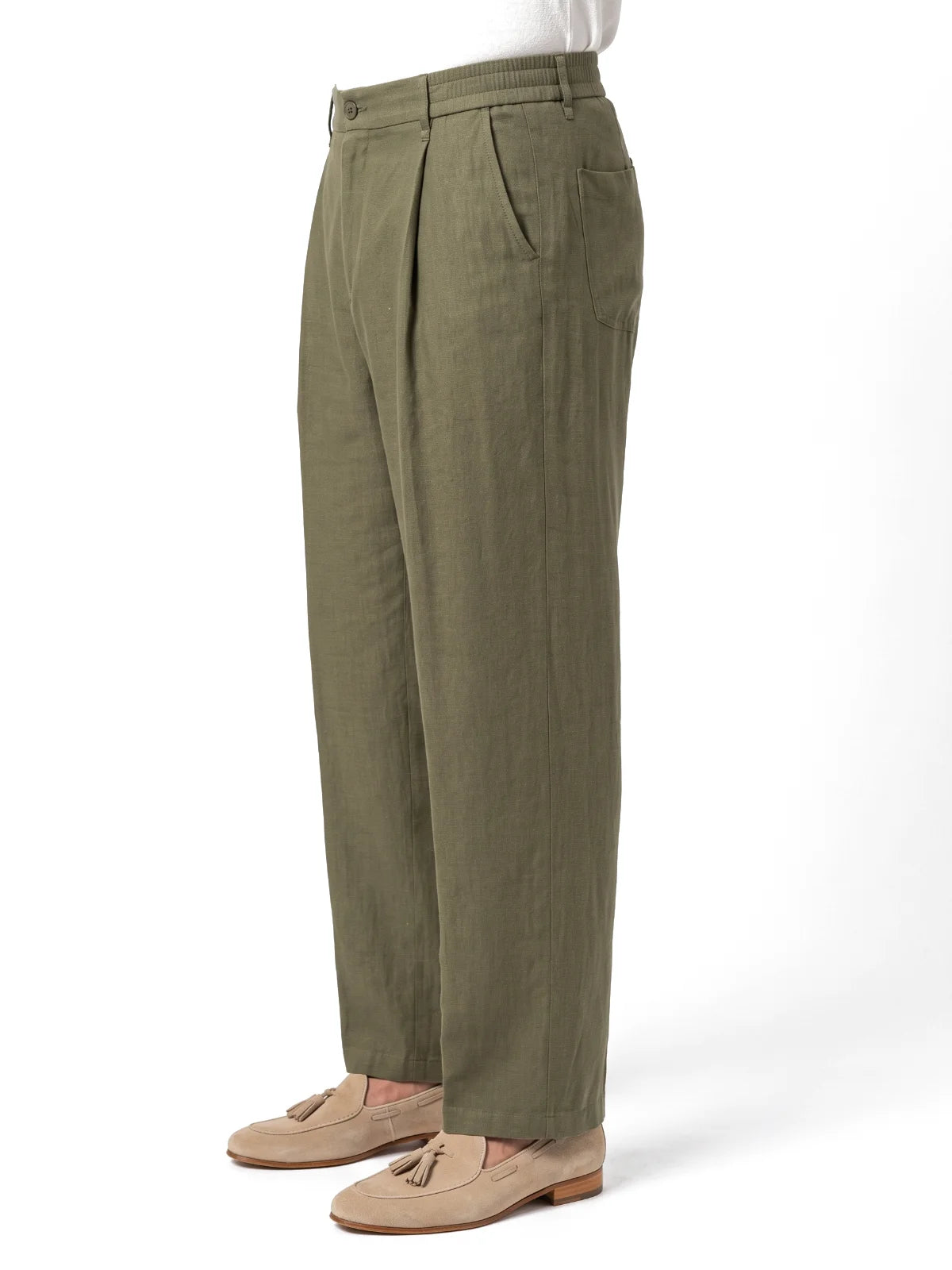 Bruno Valls - MATEO Pantalón de lino con pinzas - imagen 2