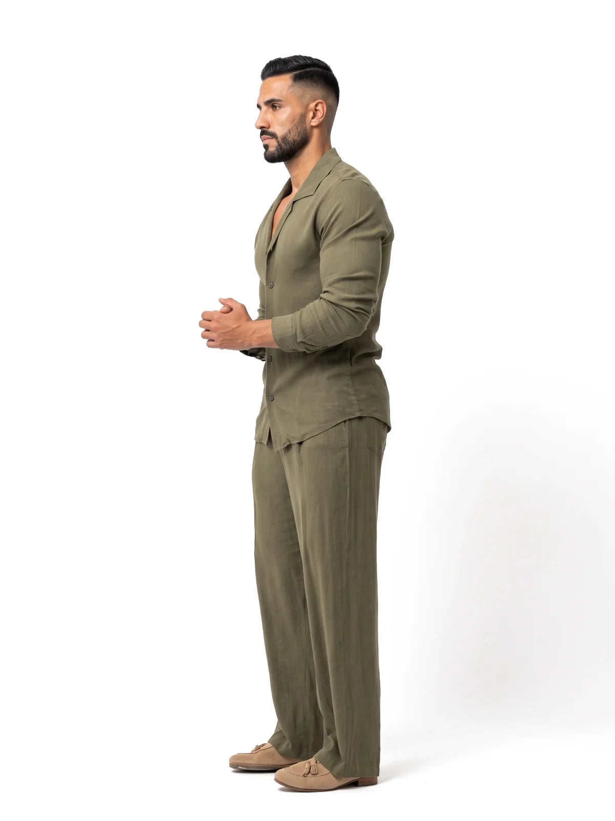 Bruno Valls - MATEO Pantalón de lino con pinzas - imagen 15