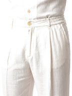 Bruno Valls - MATEO Pantalón de lino con pinzas - imagen 19