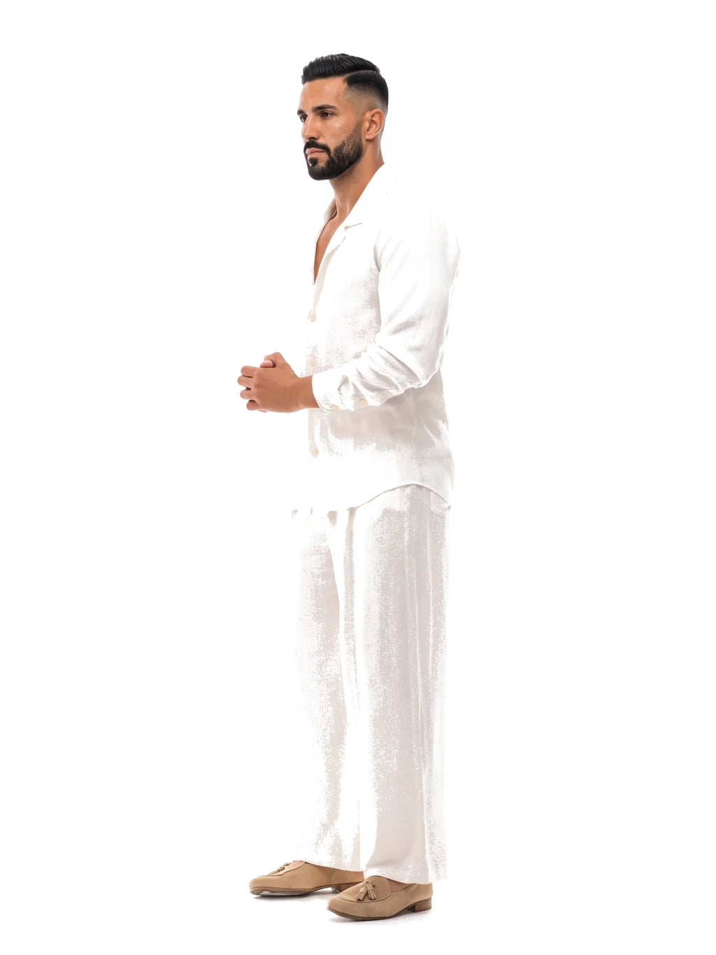Bruno Valls - MATEO Pantalón de lino con pinzas - imagen 20