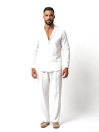 Bruno Valls - MATEO Pantalón de lino con pinzas - imagen 21