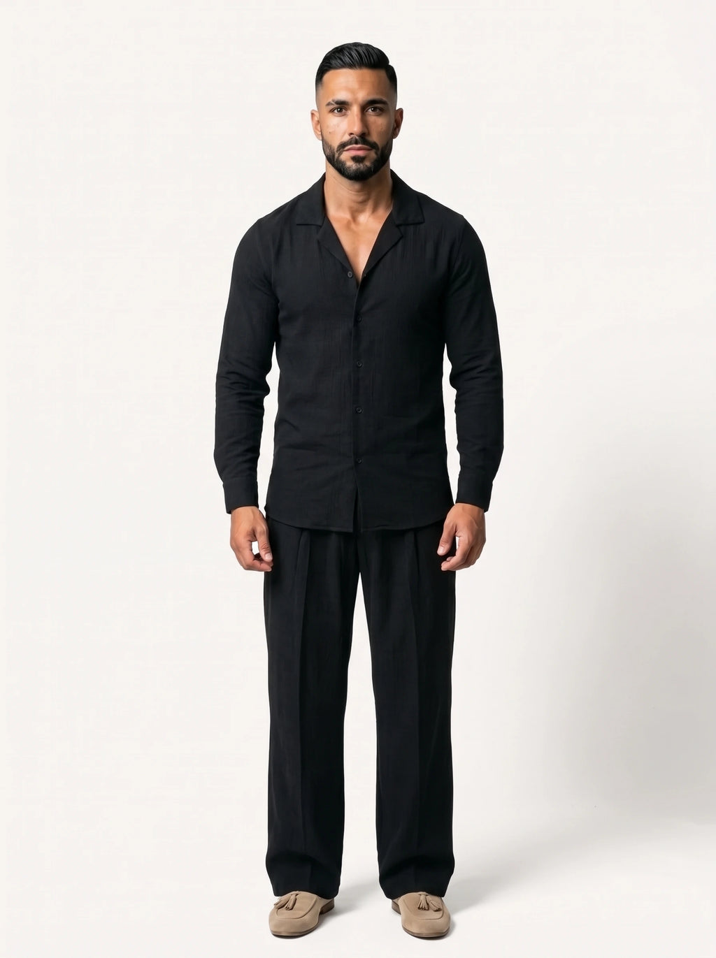 Bruno Valls - MATEO Pantalón de lino con pinzas - imagen 25
