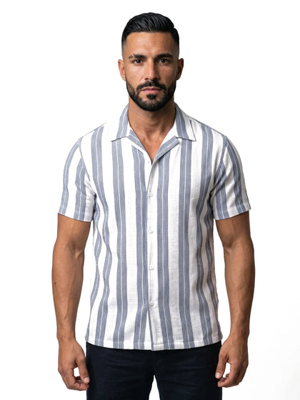 PABLO - Camisa de rayas marino™